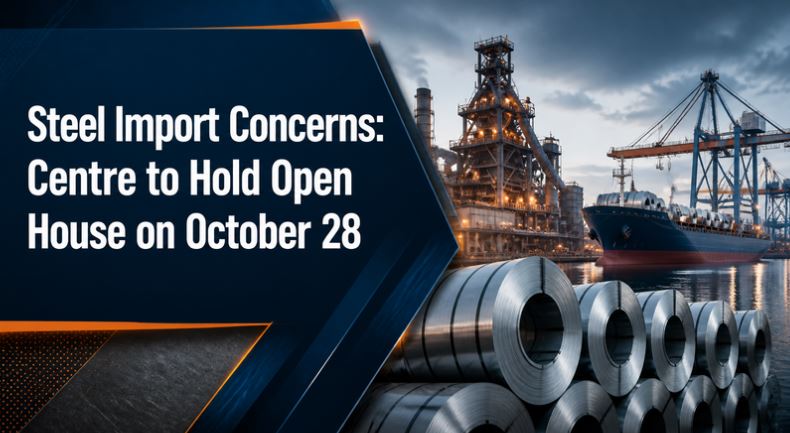 Steel Import Concerns: Centre to Hold Open House on October 28
